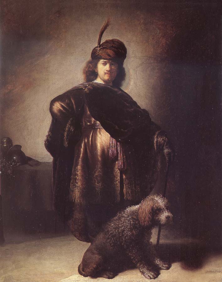 Self-Portrait with Dog